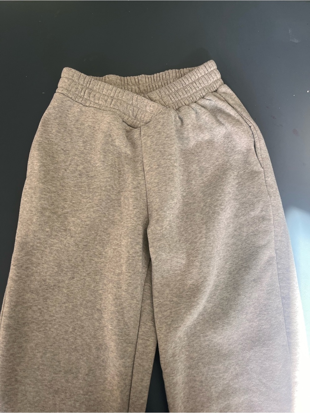 SHEIN Kids Gray Cozy Fleece Joggers